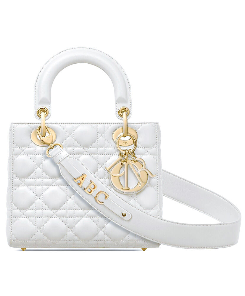 Christian Dior Lady Dior My Abcdior Bag White